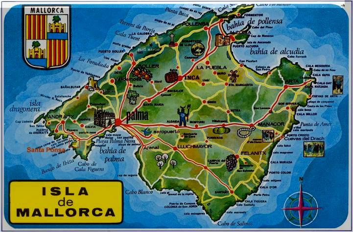 Santa Ponsa Karte